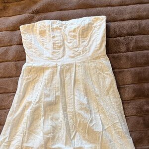 J. Crew Strapless White Dress